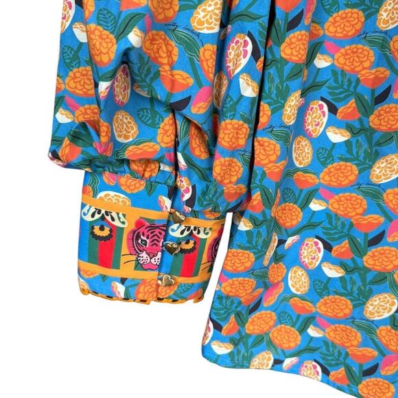 Emily Lovelock The Hailey Top in Blue - Size Small - Picture 6 of 6